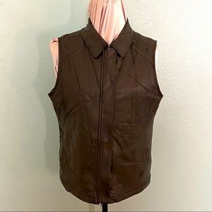 Givenchy Golf Vest - Brown Leather Men’s Medium
